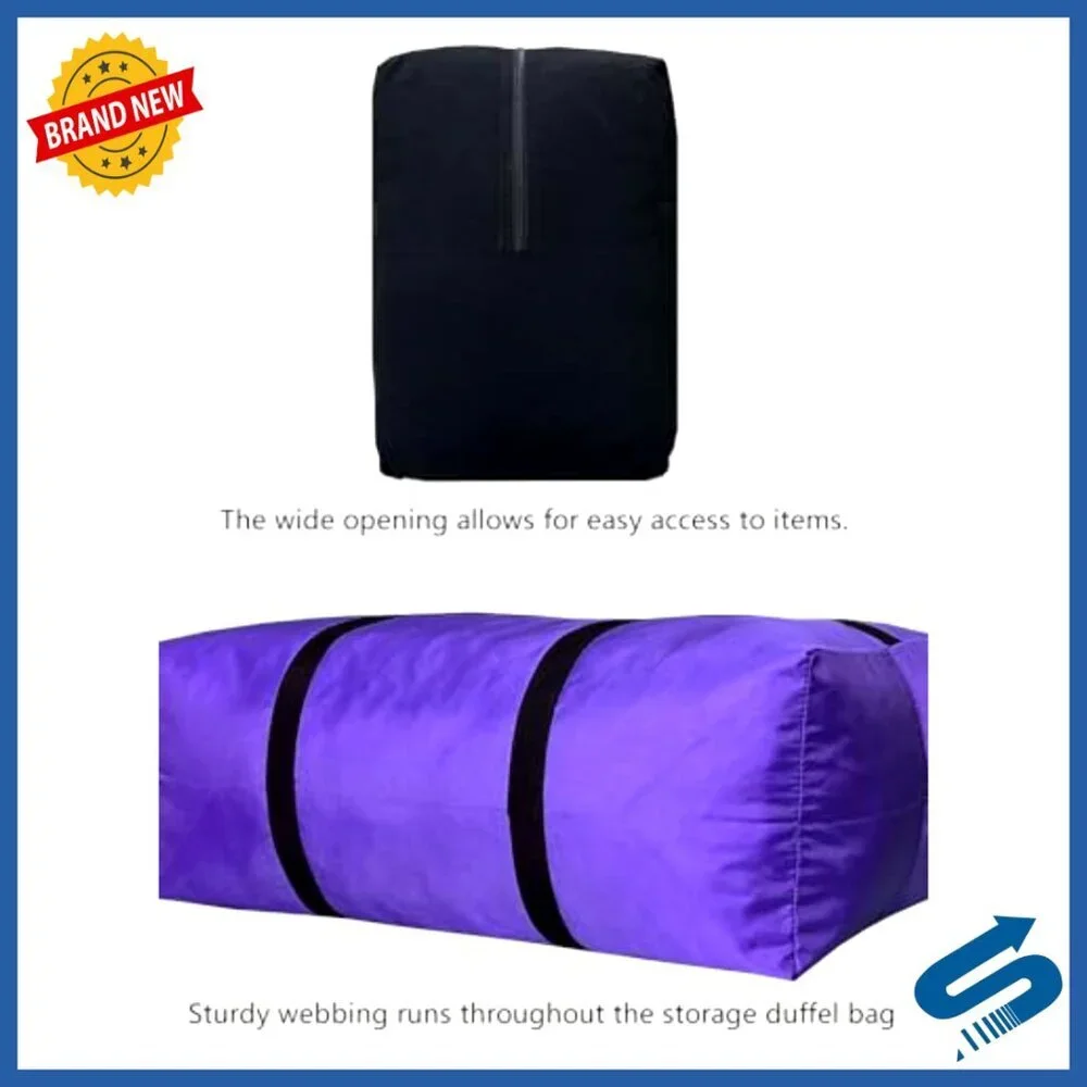Extra Large Foldable Duffle Bag Travel Storage Sturdy Multi-Purpose Duffel